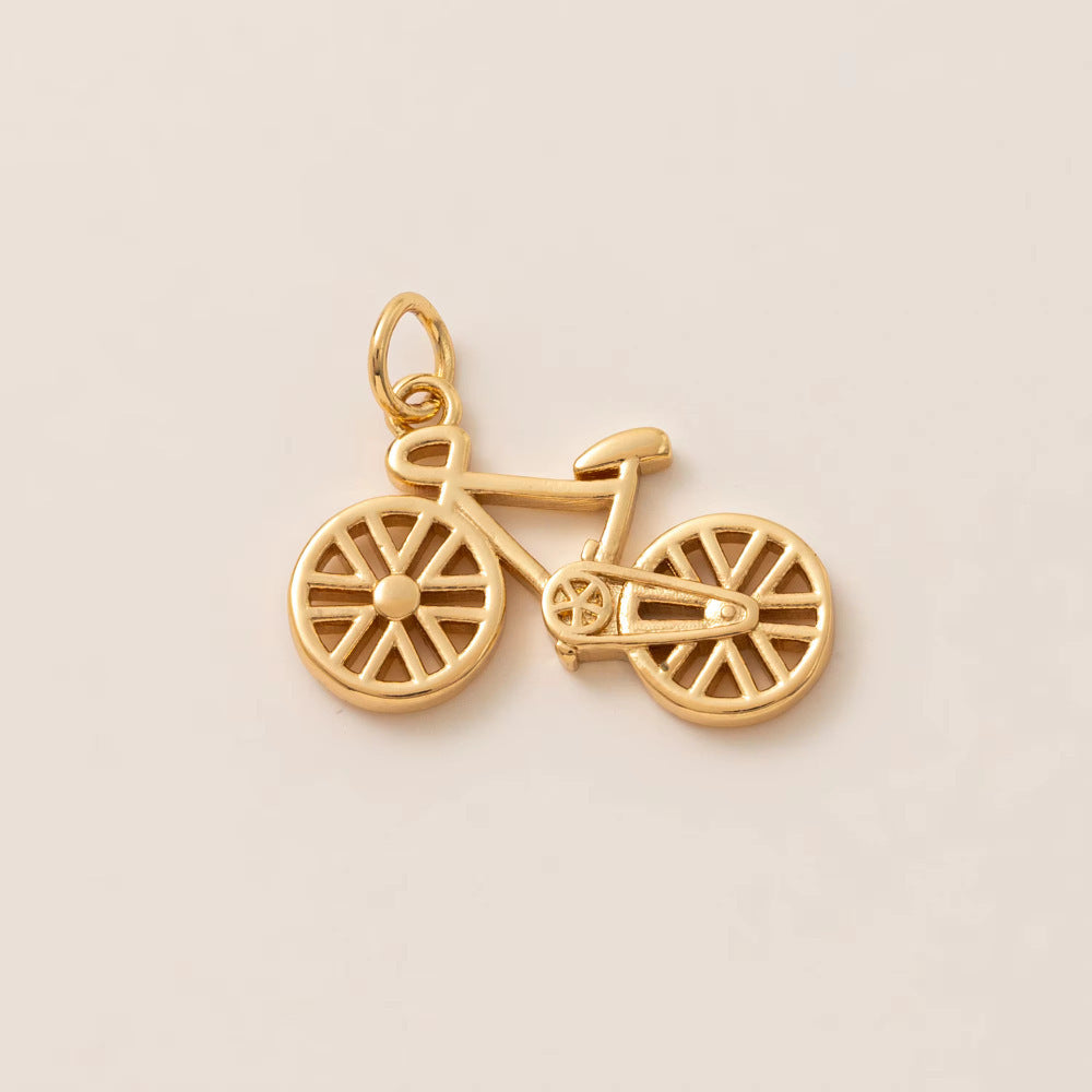 Minimalist Luxury 18K Gold Plated Brass Geometric Pendant Corn Chain Necklace Unisex