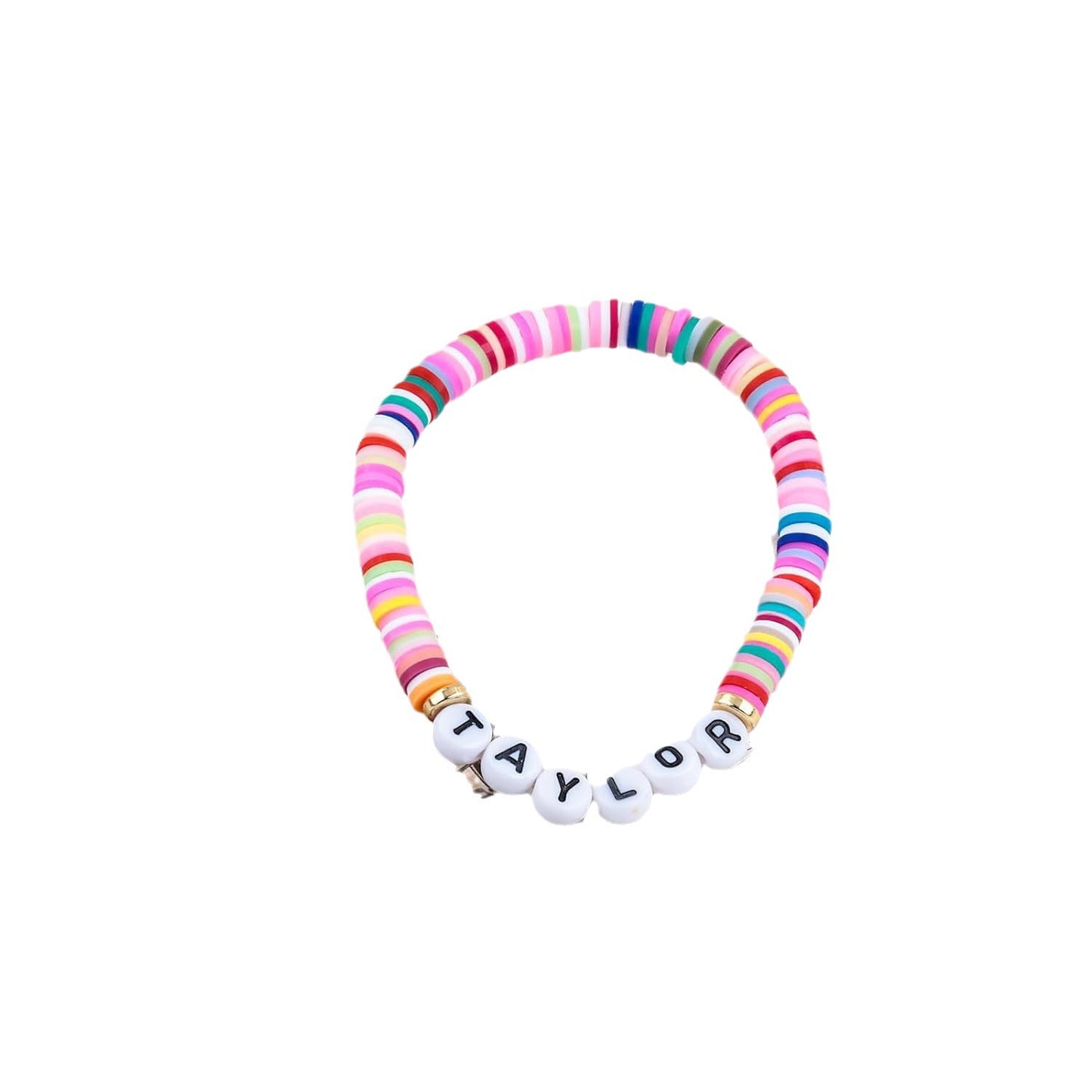 Casual Letter Resin Agate Bracelet Set Leopard Print Unisex Handmade