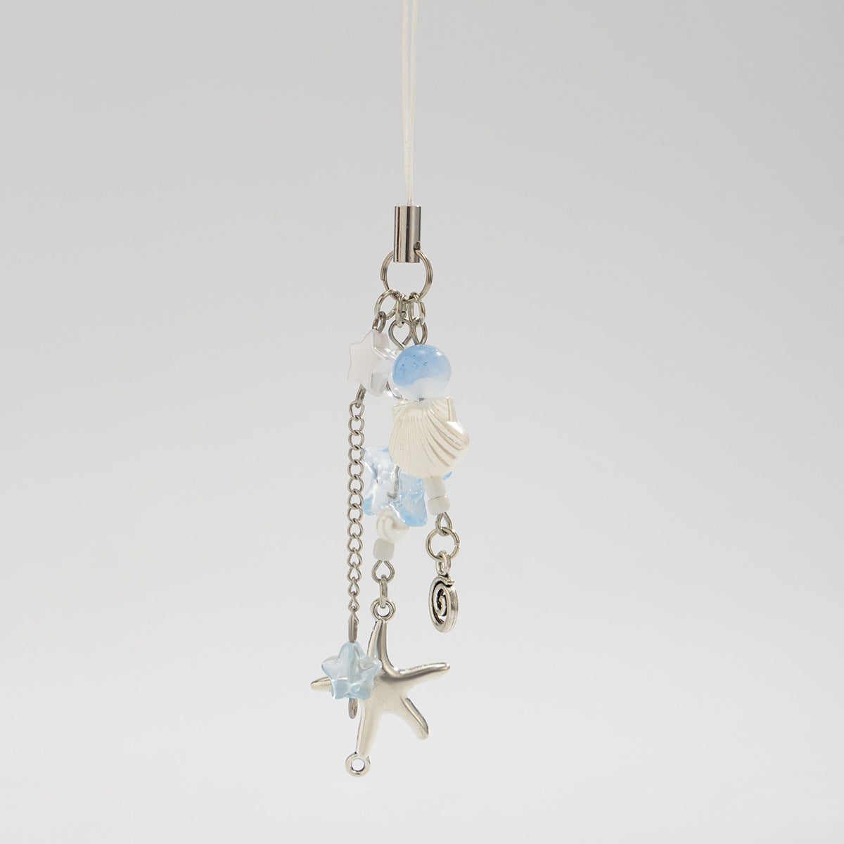 Sweet Shell Starfish Animal Charm Keychain Plated Pendant