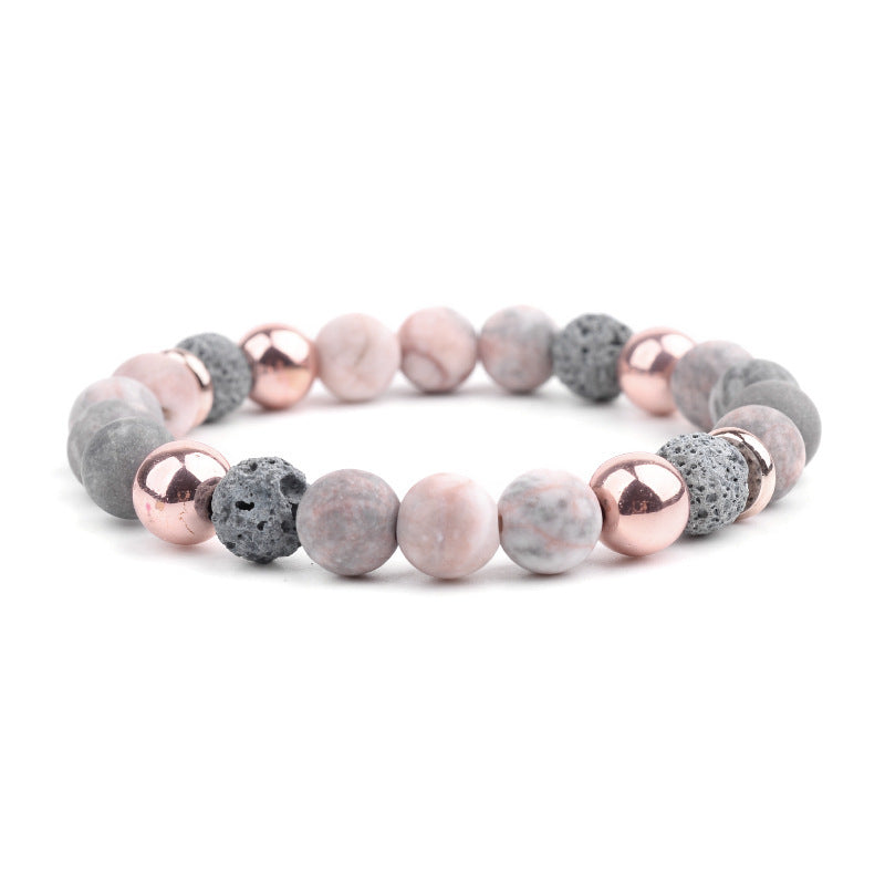 Sweet Geometric Agate Baking Varnish Bracelet for Women