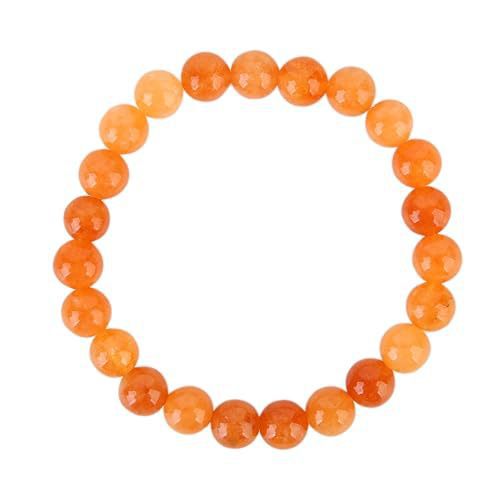 Minimalist Geometric Agate Beaded Bracelet Handmade Natural Stone Elastic Cord Jewelry Unisex