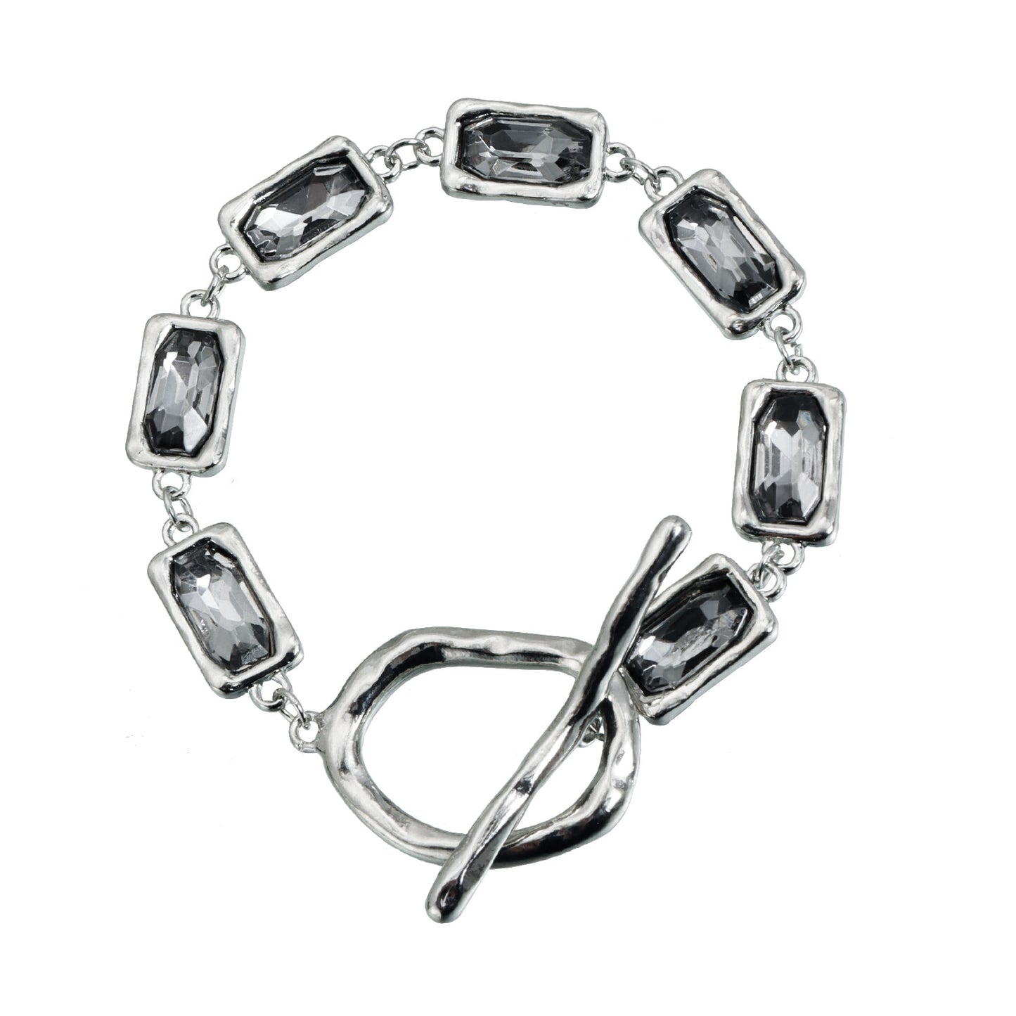 Gothic Geometric Square Black Rhinestone Alloy Pendant Necklace for Women