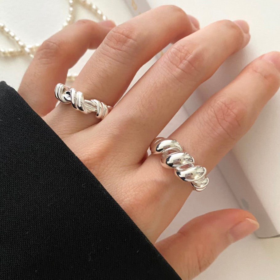 Minimalist 925 Sterling Silver Heart Ring for Women