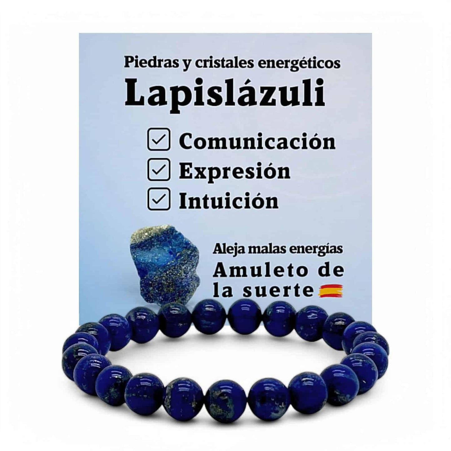 Unisex Natural Stone Floral Pattern Stretch Bracelet