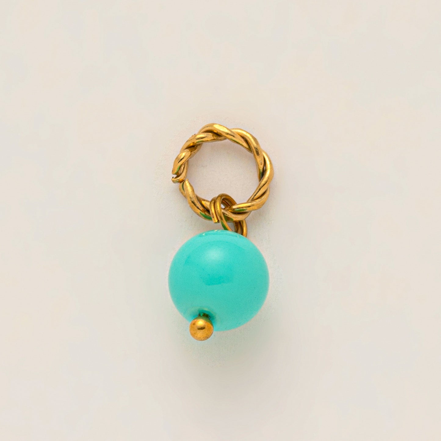 Minimalist Floral Plated Alloy Bag Charm