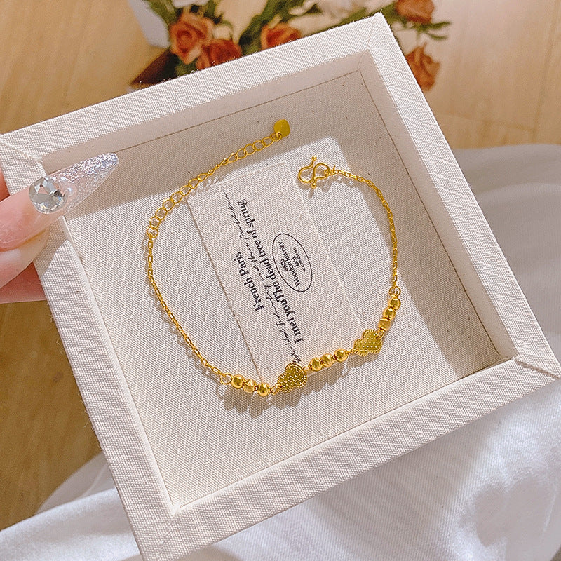 Minimalist Luxury Gold Plated Brass Laser Bracelet for Unisex