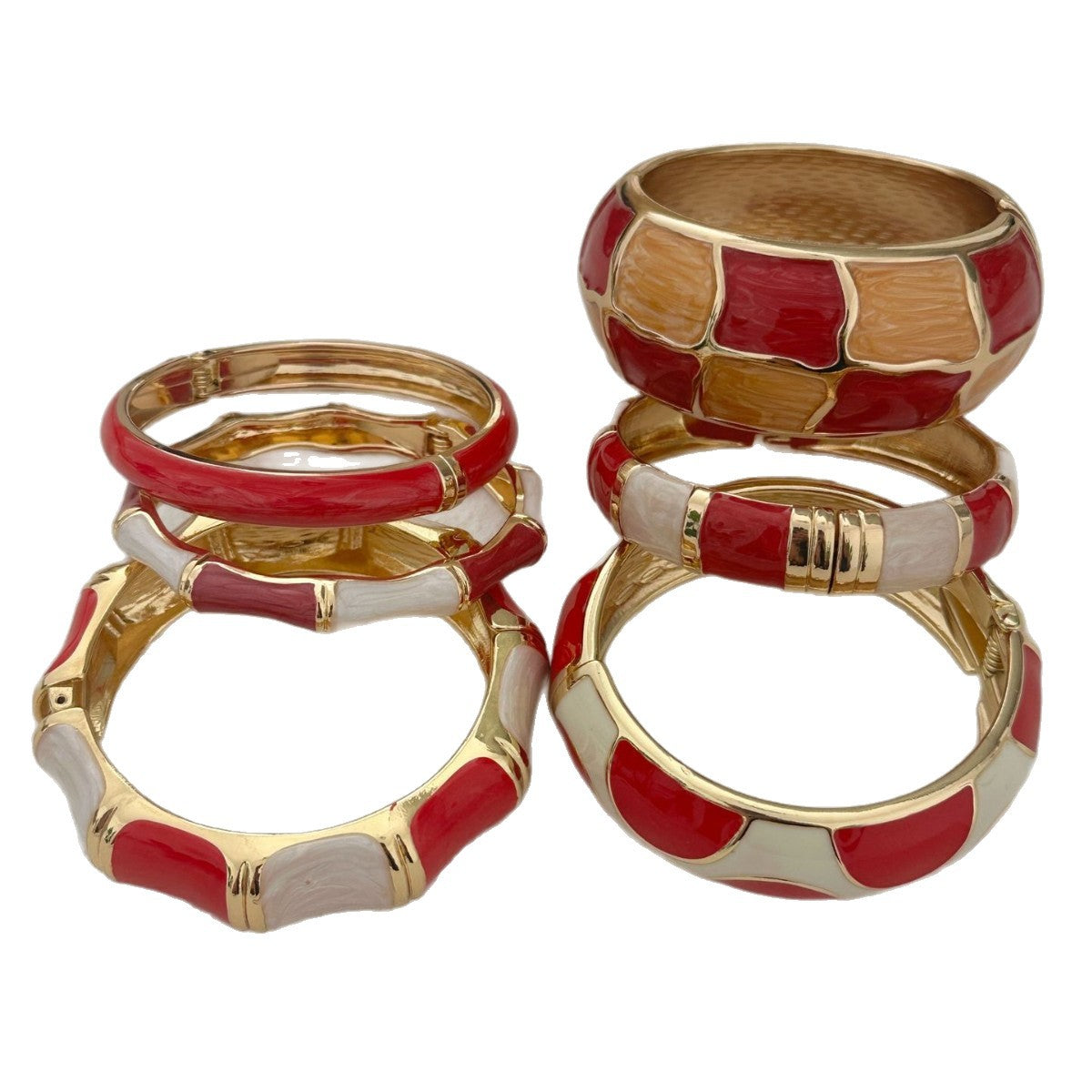 Bracciale bohémien in lega smaltata a goccia, rotondo ovale, geometrico da donna