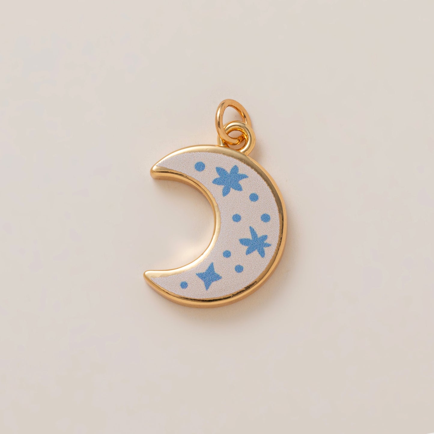 Elegant 18K Gold Plated Square Floral Brass Charm Bar for Women