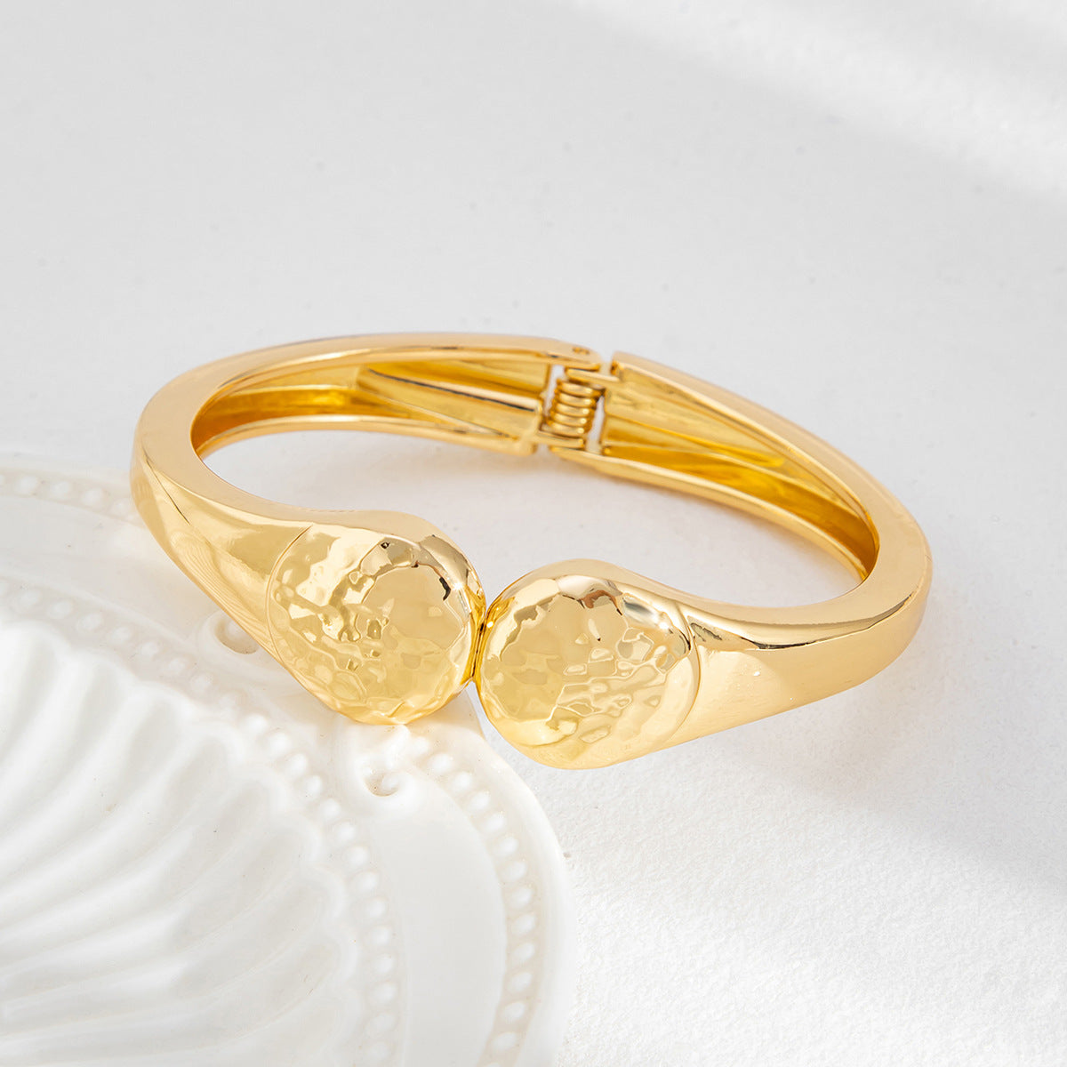 Minimalist Irregular Geometric Alloy Plated Bracelet