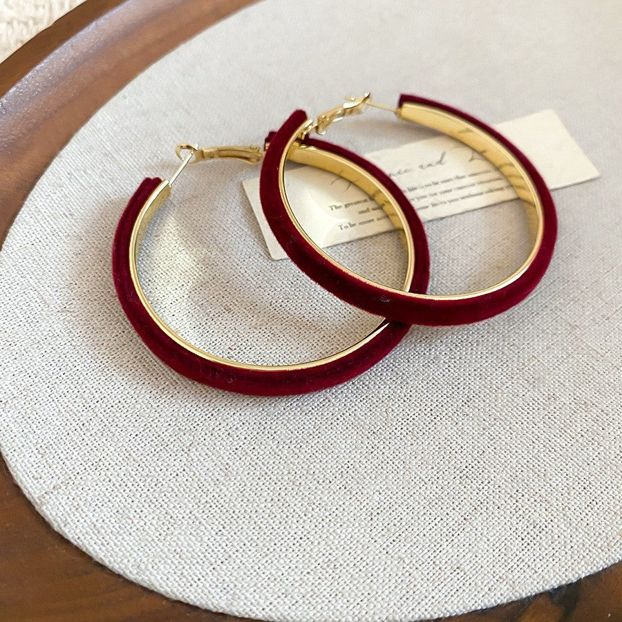 Retro Minimalist Geometric Resin Earrings with Zirconia Accents and 925 Silver Posts for Women