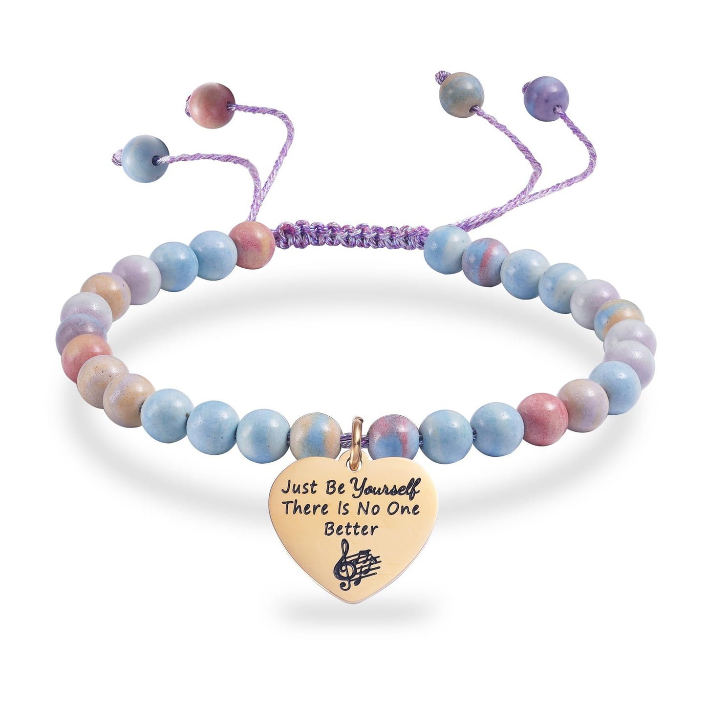 Heart Shaped Plated Titanium Steel Bracelet Unisex