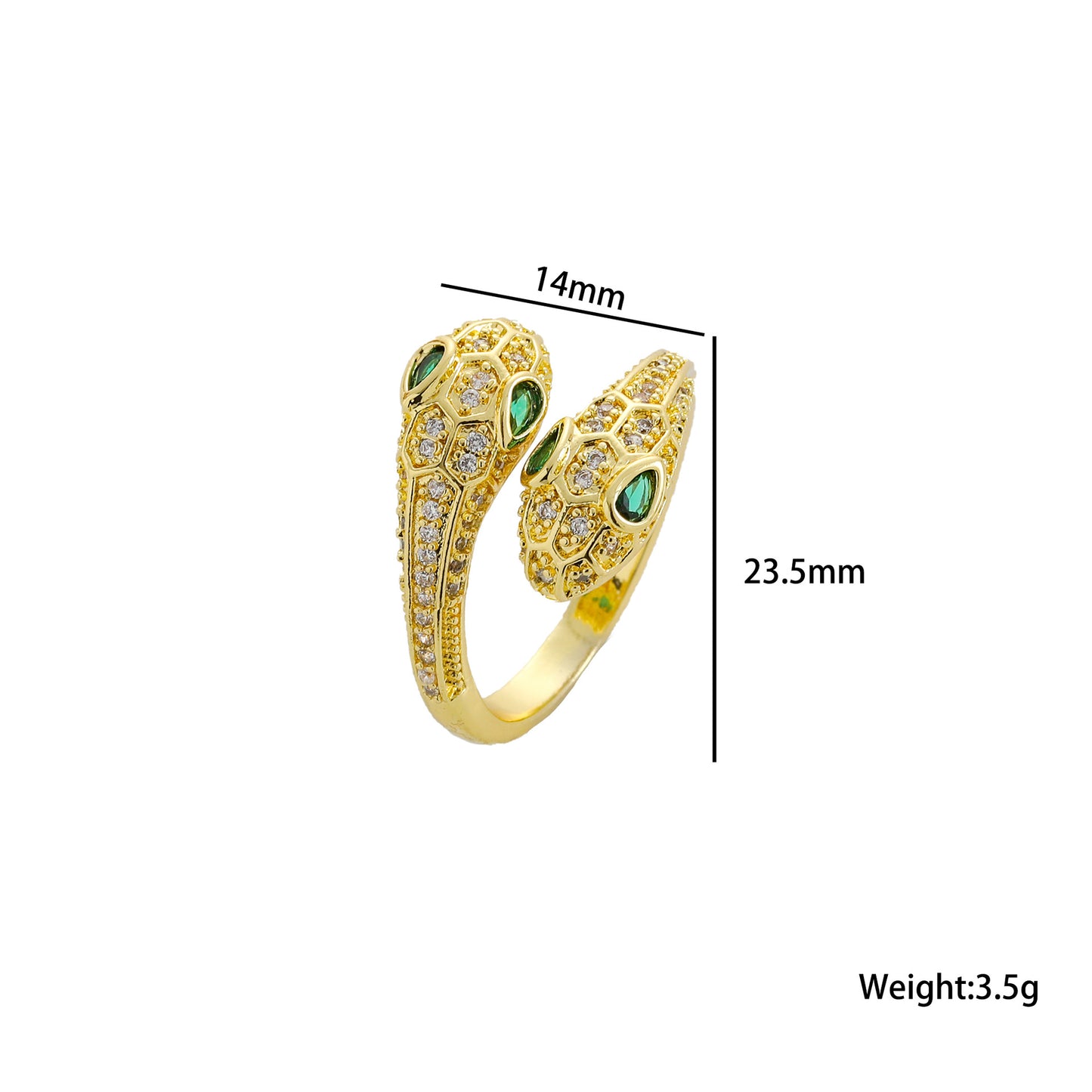 Anello in Acciaio al Titanio Geometrico Minimalista con Accenti di Zirconia per Donna Gioielli alla Moda con Fascia Aperta Regolabile