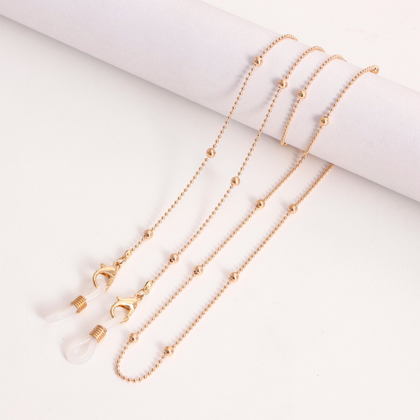 Sweet Geometric Line Alloy Mask and Glasses Chain for Women