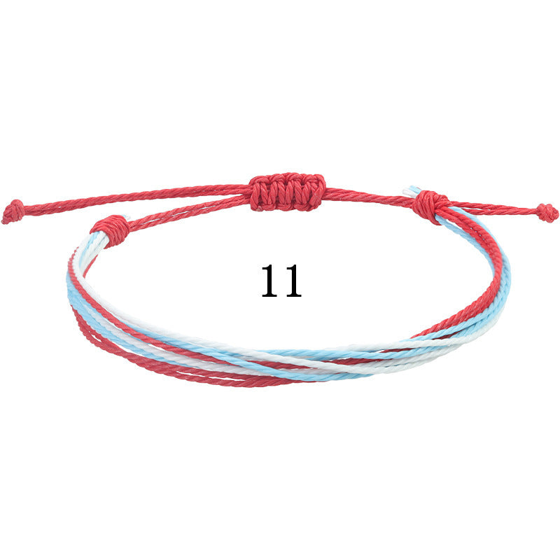 Handmade Braided Heart Nylon Friendship Bracelet Unisex