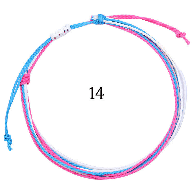 Handmade Braided Heart Nylon Friendship Bracelet Unisex