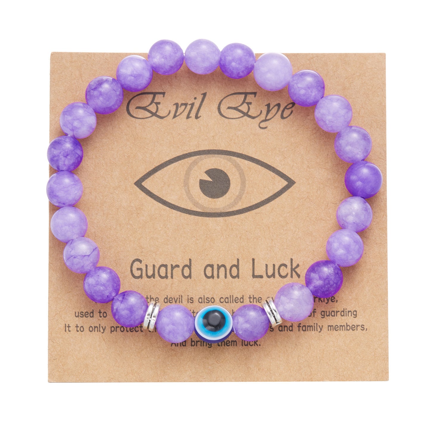 Casual Unisex Evil Eye Beaded Bracelet with Alloy and Resin Glass Beads