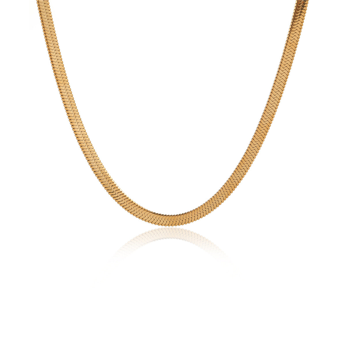 Minimalist Fashion Stainless Steel Snake Chain Necklace for Men and Women