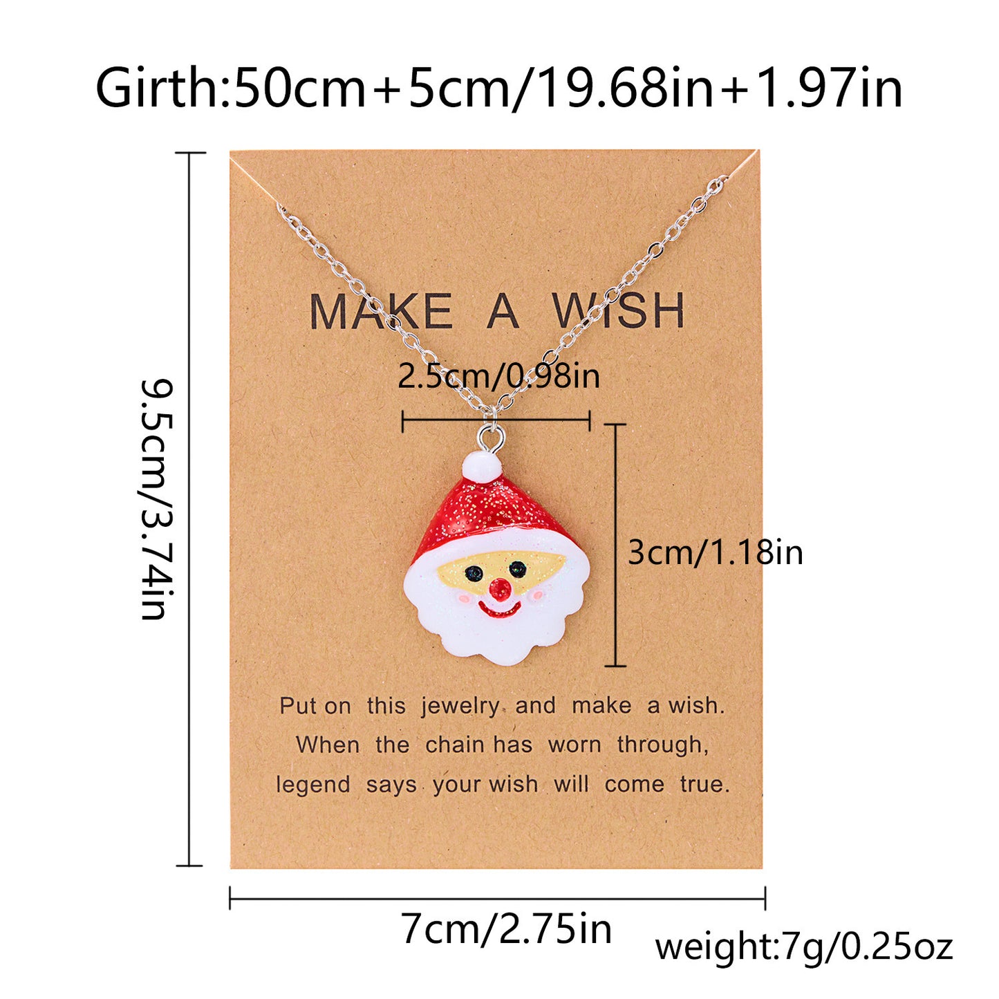Collana con ciondolo a pupazzo di neve in resina stile OL, elementi natalizi, fiocco di neve, campana, scatola regalo di Babbo Natale, per donna