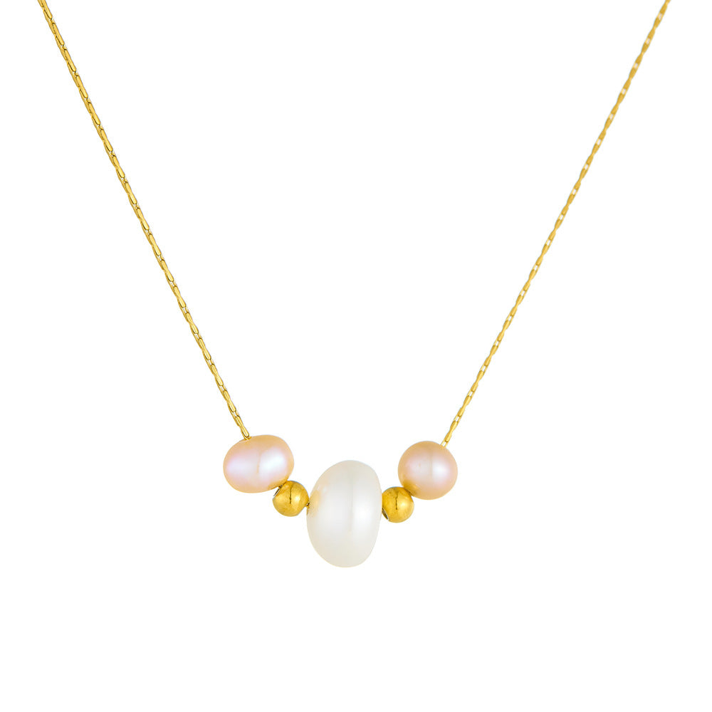 Minimalist Fashionable Irregular Geometric Stainless Steel Pendant Necklace for Women with Electroplated Finish and Box Chain