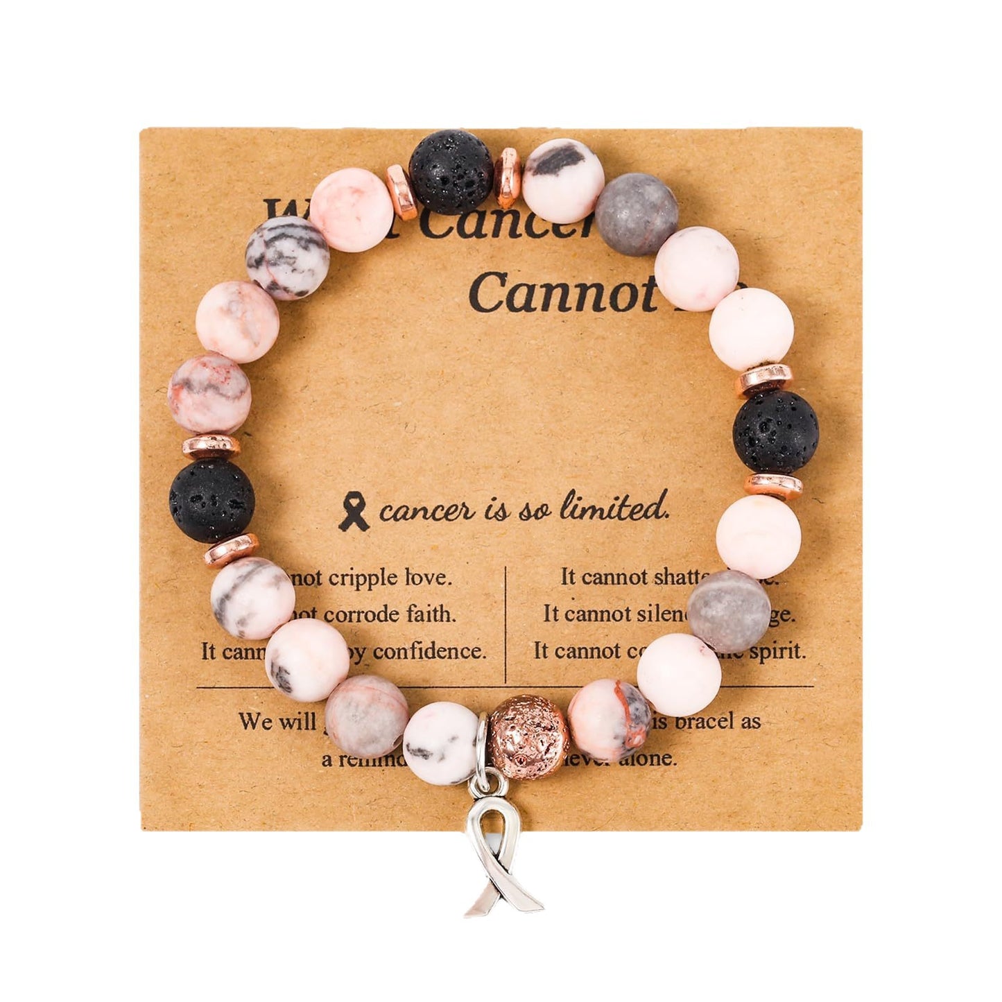 Minimalist Geometric Bowknot Rose Quartz Cat's Eye Stone Bracelet for Women