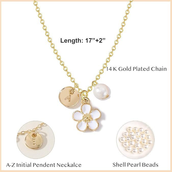 Elegant Letter Pendant Stainless Steel Cable Chain Necklace Unisex Alloy Charm