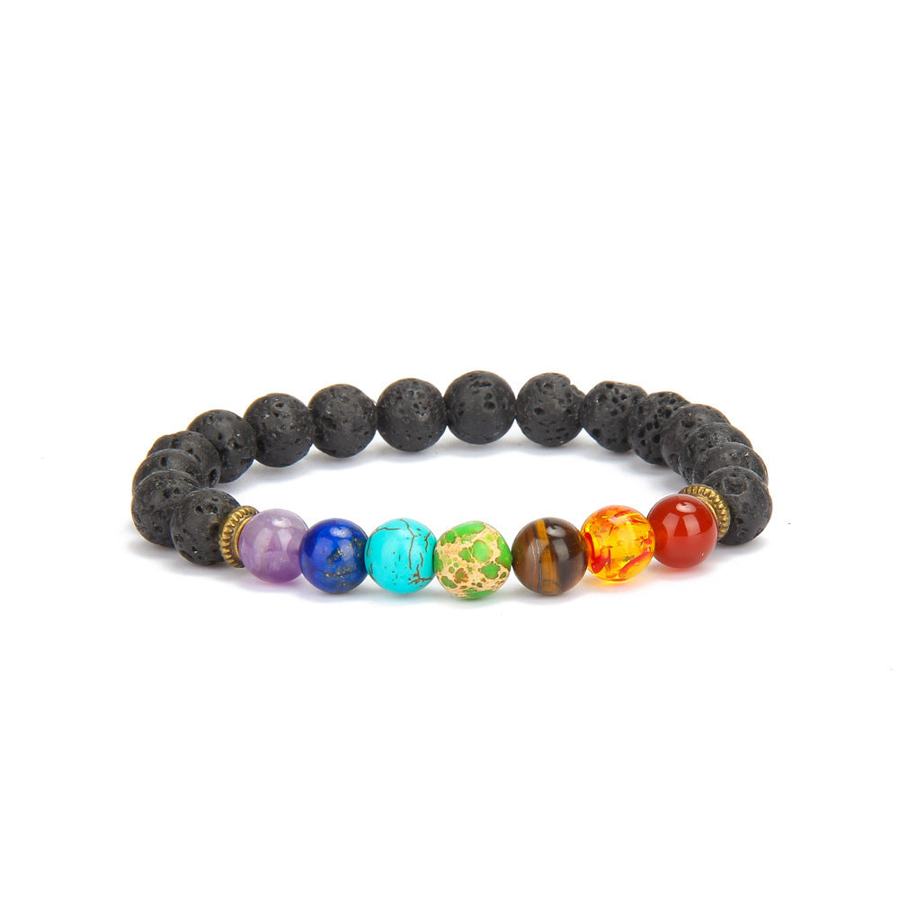 Geometric Agate and Crystal Bracelet Unisex