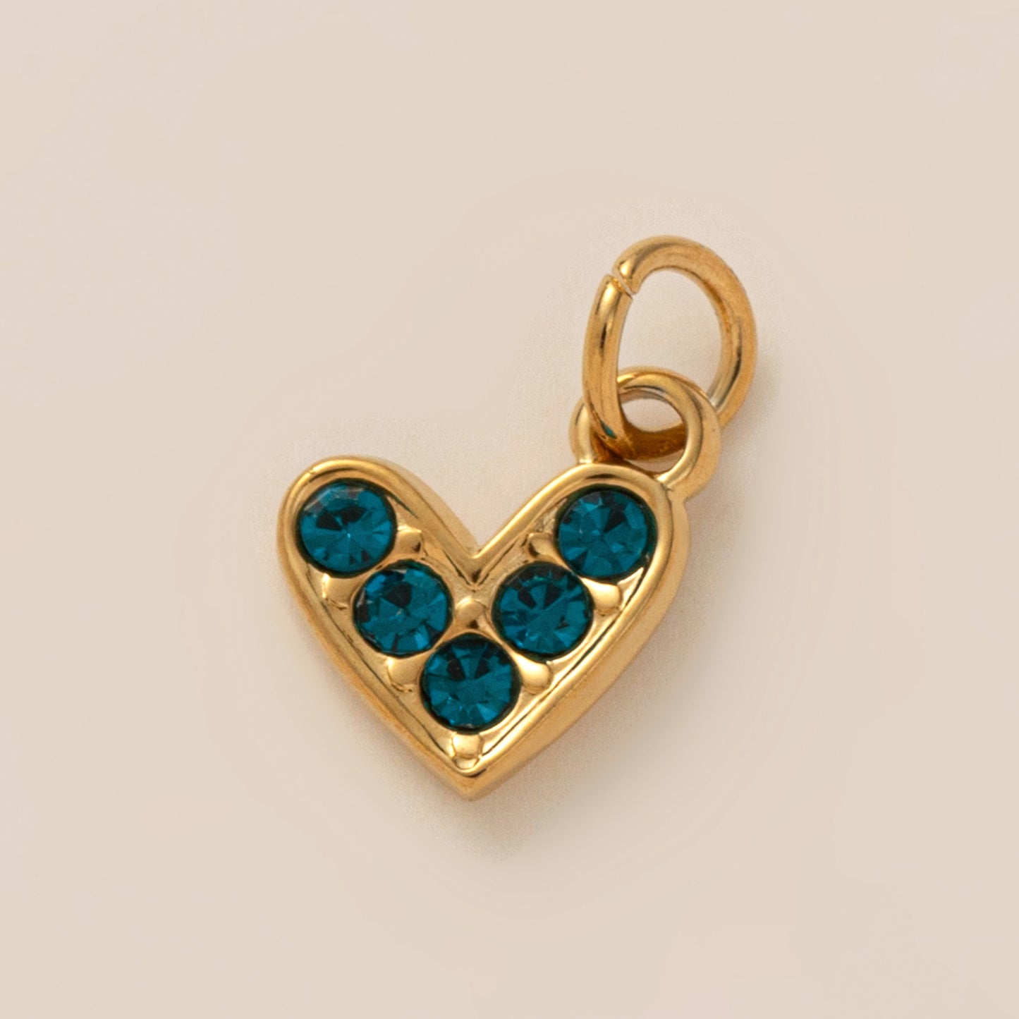 Vintage 18K Gold Plated PVD Stainless Steel Square Cubic Zirconia Inlaid Airplane Charm Bar