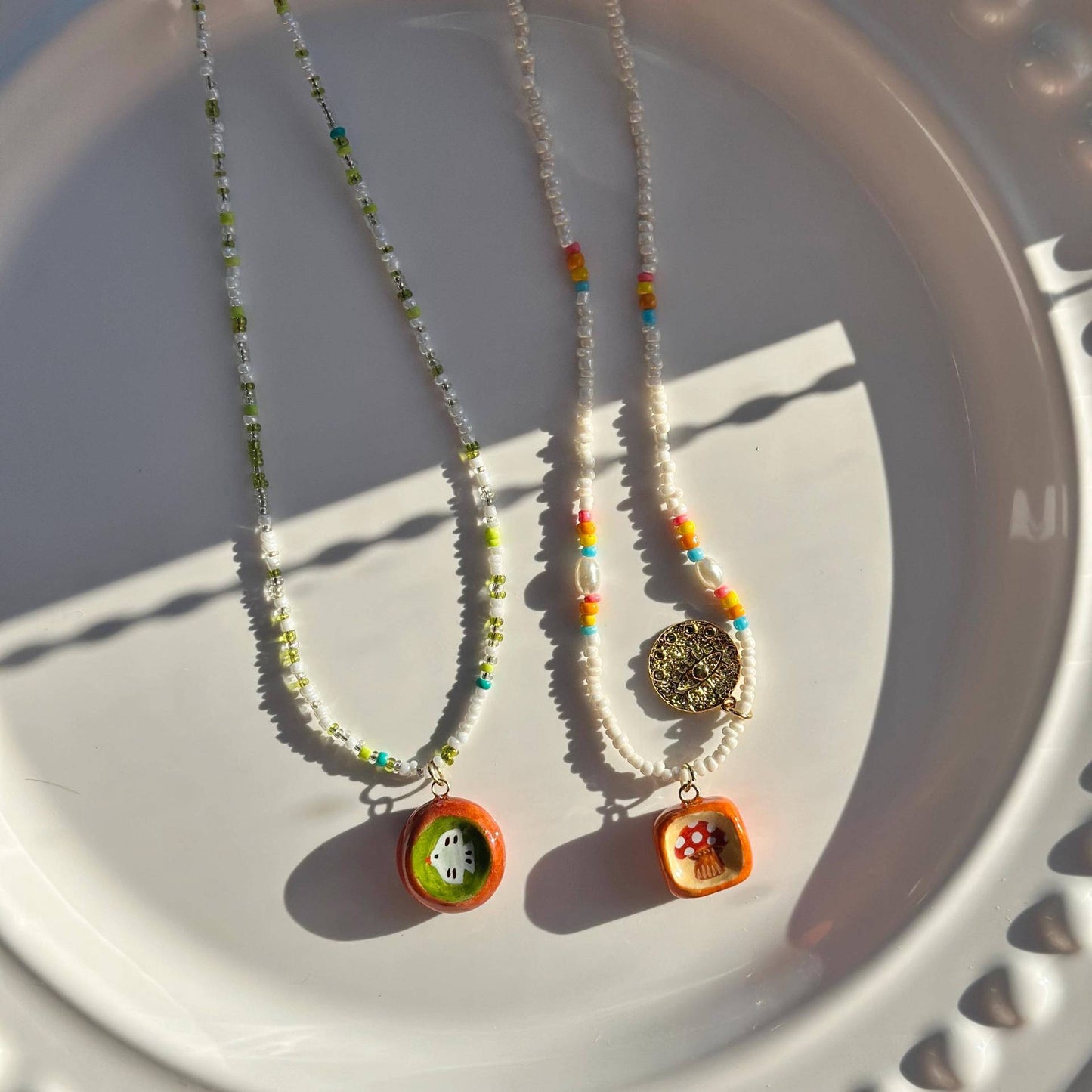Collana Charm Bar Minimalista in Acciaio al Titanio PVD Placcato Oro a Forma di Frutto per Uomo e Donna