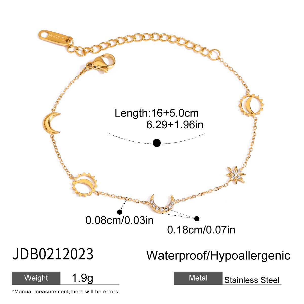 Pulsera de acero de titanio geométrica minimalista con incrustaciones de diamantes de imitación para mujer, joyería de lujo de acero inoxidable chapado hipoalergénico