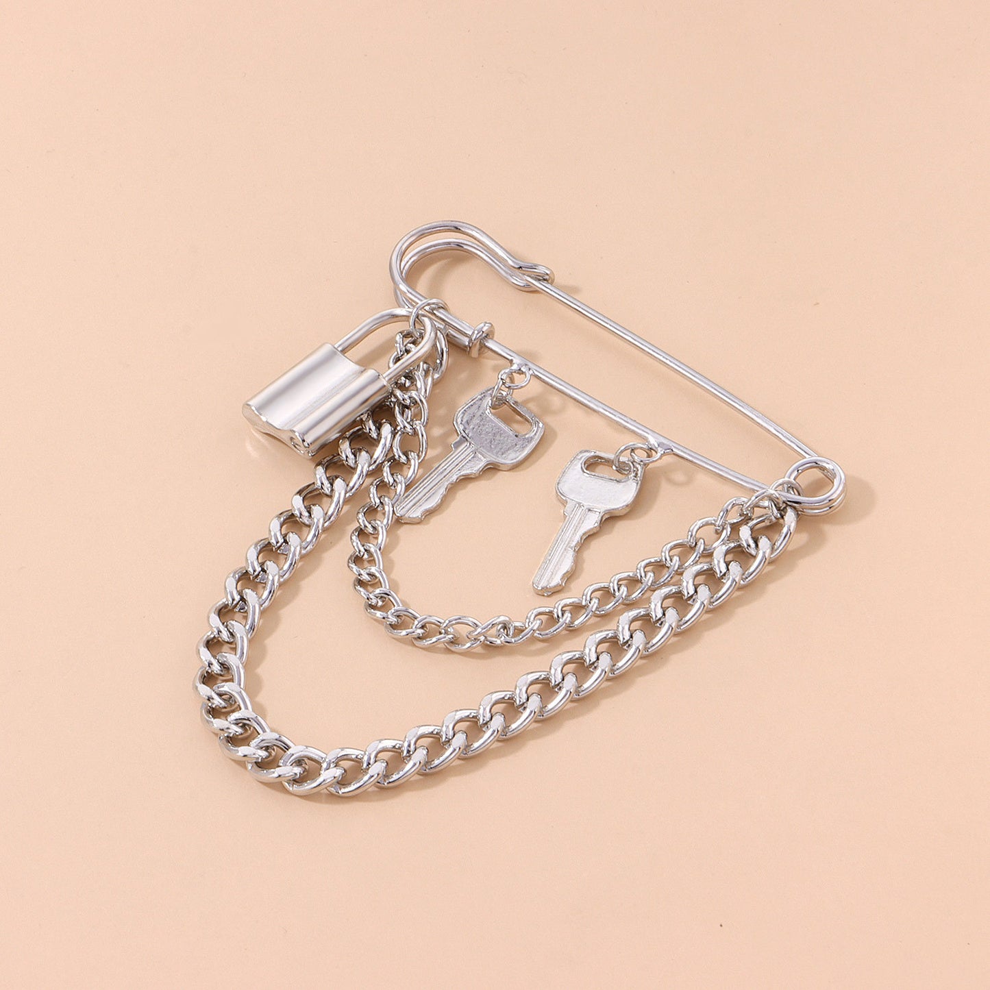 Minimalist Geometric Brooch Alloy Unisex Pin Jewelry for Men and Women