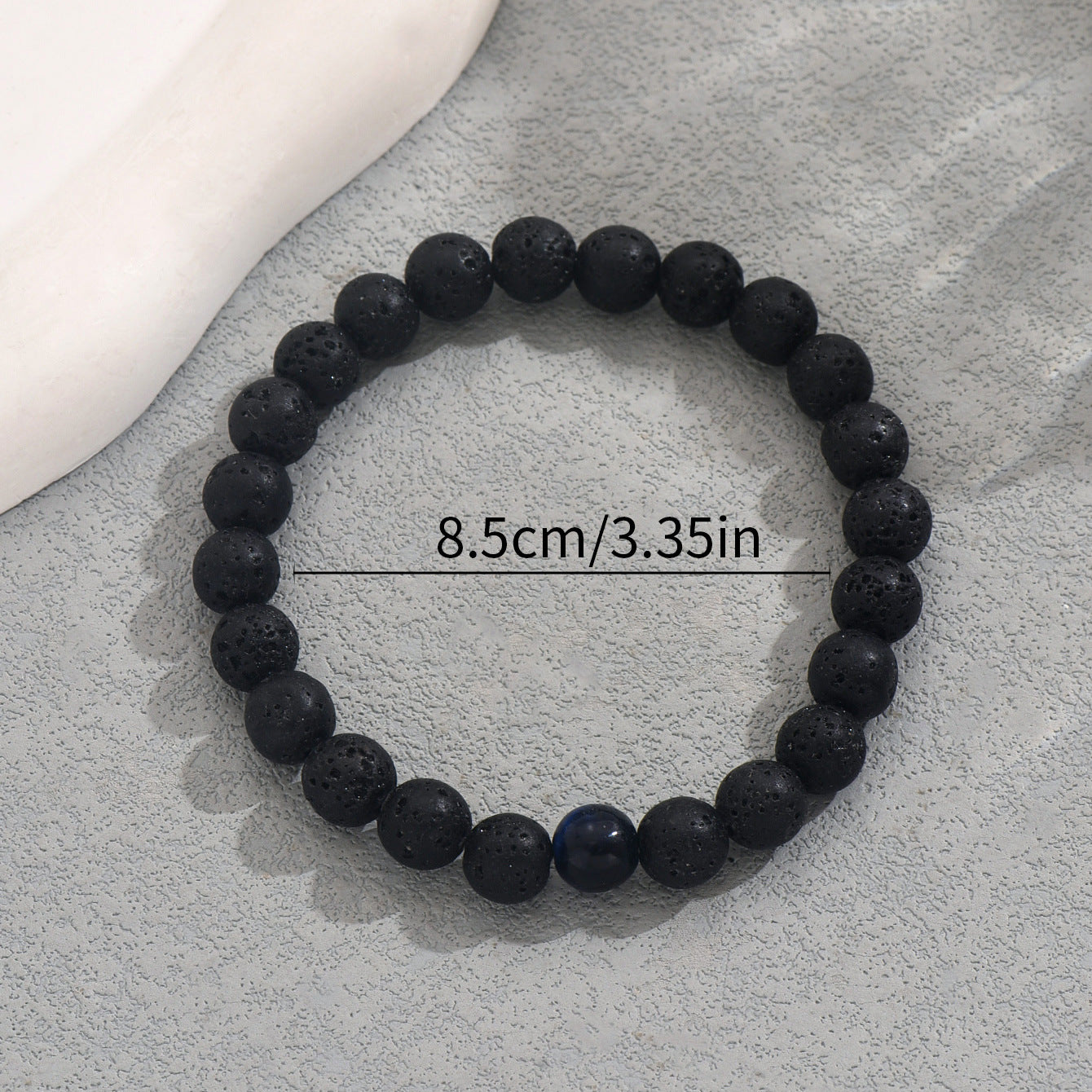 Pulsera de Piedra Natural Tejida a Mano Minimalista Vintage para Hombres y Mujeres, Pulsera Geométrica de Cuentas