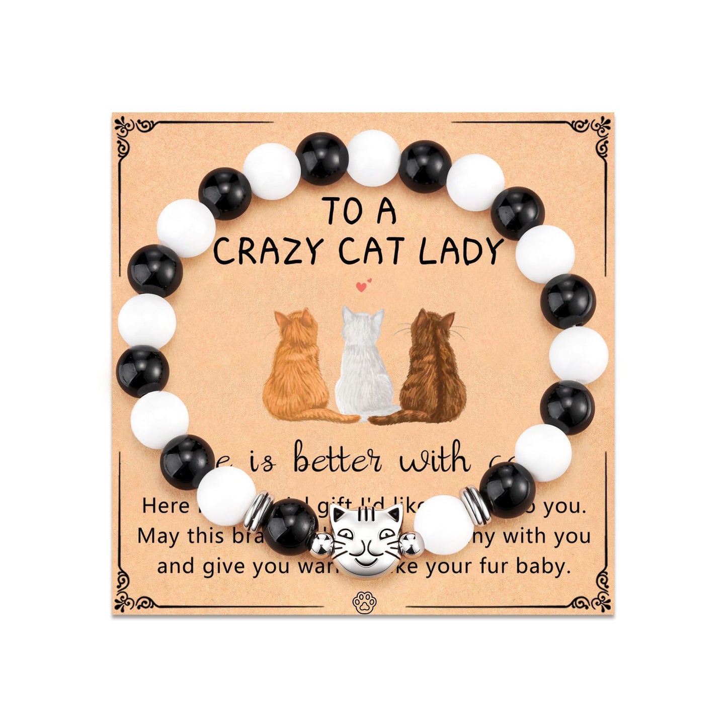 Personalized Animal Shape Obsidian Bracelet Unisex Gift