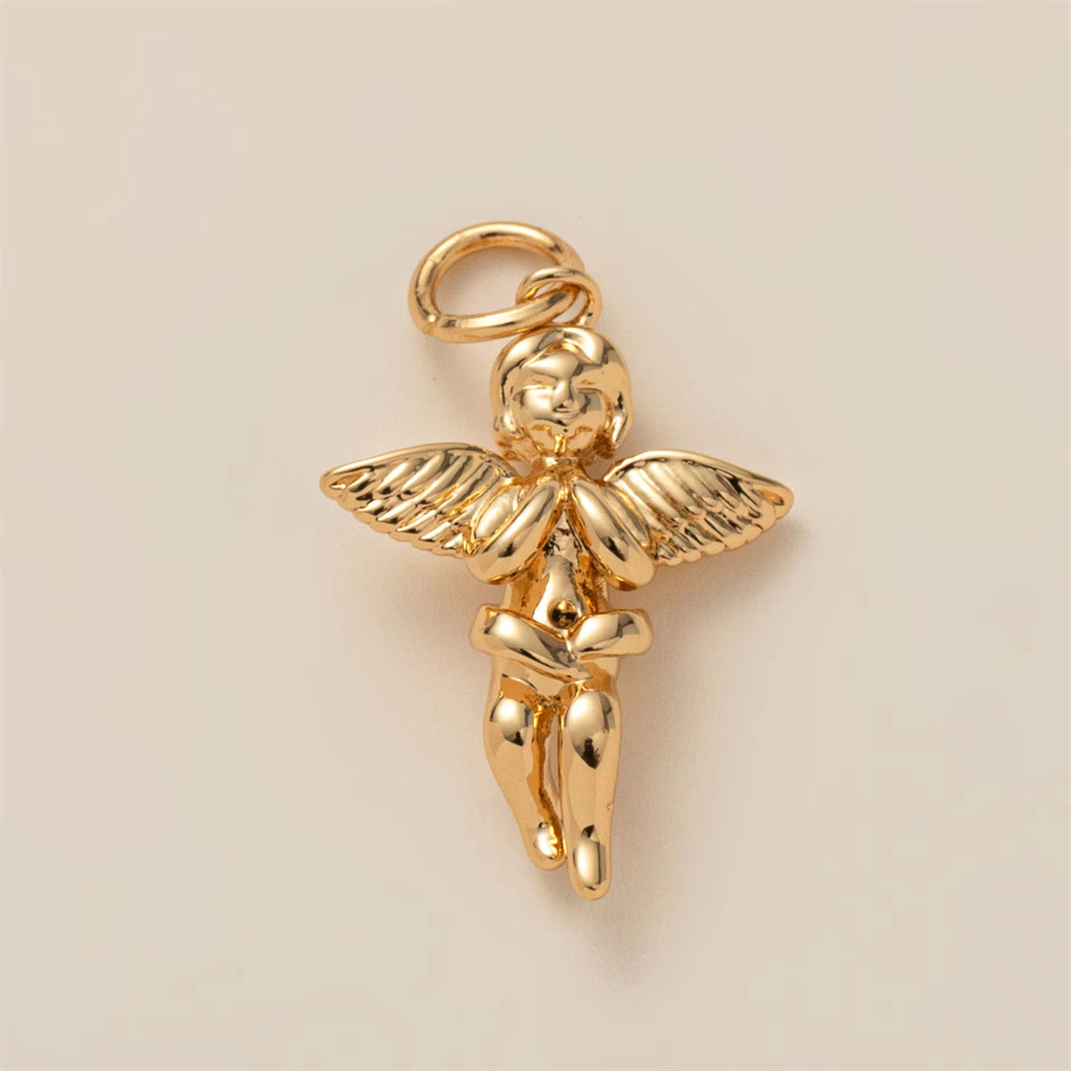Minimalist Floral Pattern Brass PVD Plated Charm Bar