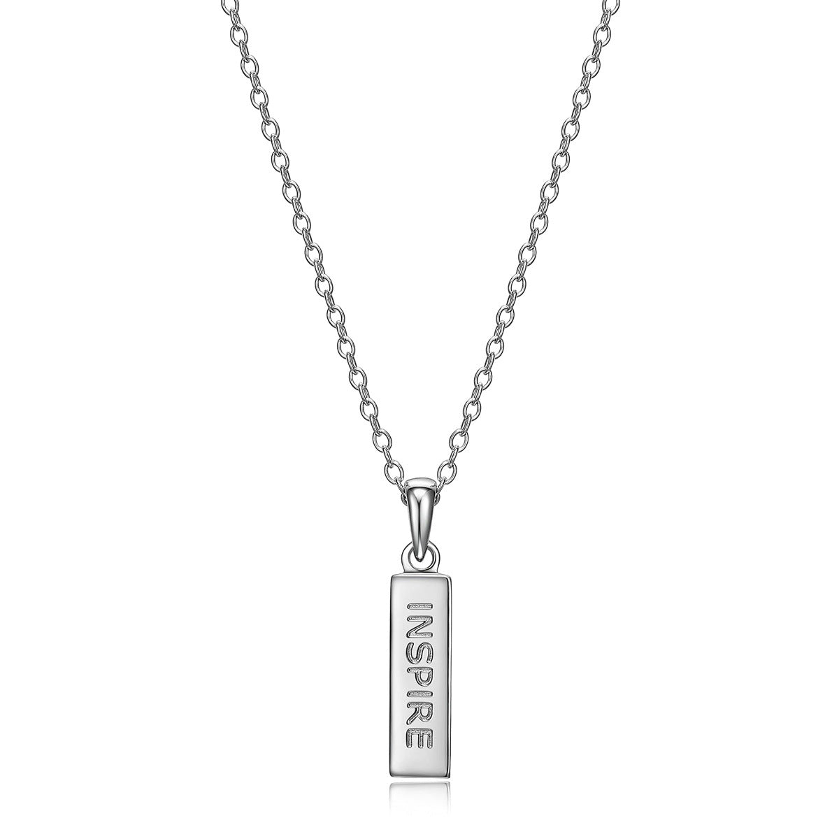 Minimalist Geometric Stainless Steel Pendant Necklace with Polished Titanium Steel Charm for Women