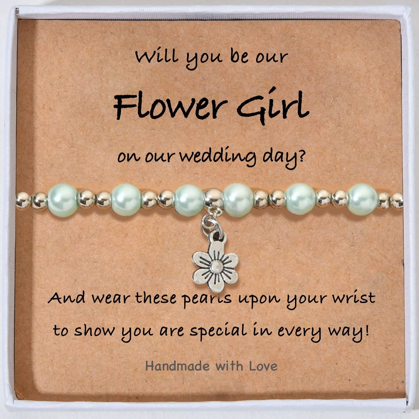 Minimalist Floral Pearl Alloy Bracelet for Women