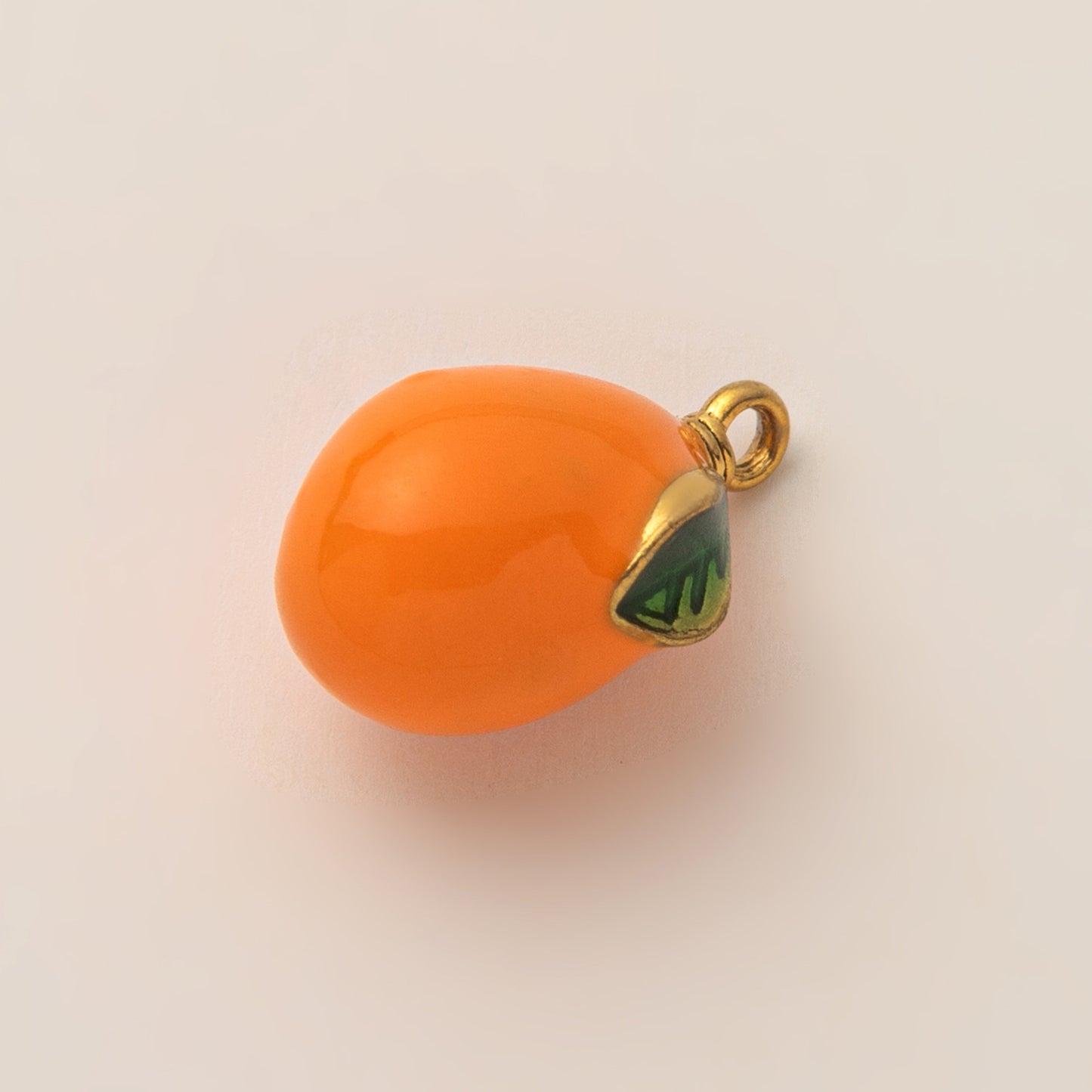 Vintage Stainless Steel PVD Gold Plated Abstract Fruit DIY Charm Bar