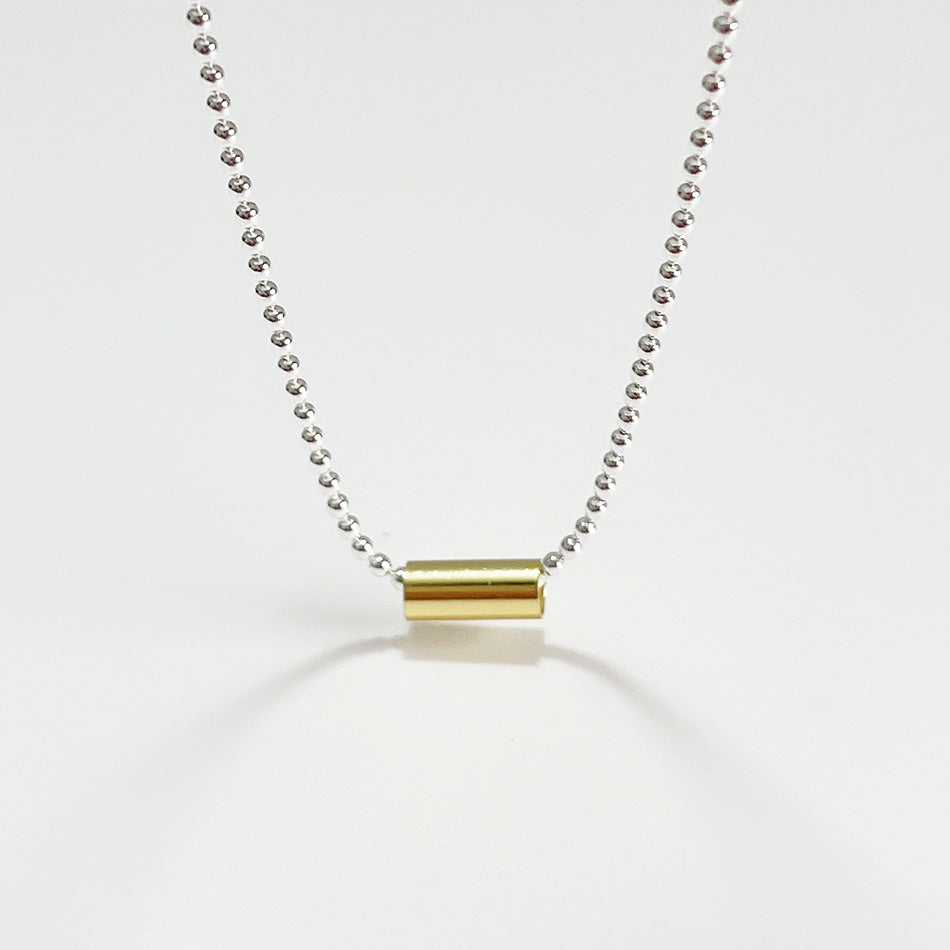 Collana Minimalista da Donna in Argento Sterling 925 con Sfera e Catena