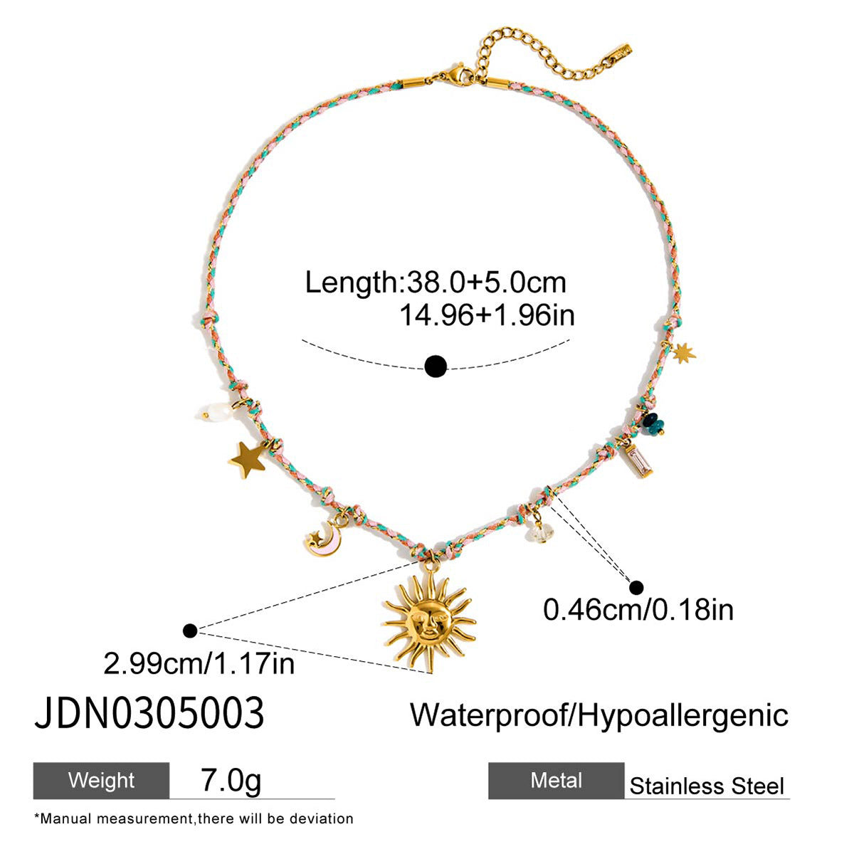 Collana pendente a forma di cuore minimalista in acciaio inossidabile con finitura placcata per donna, catena clavicola leggera