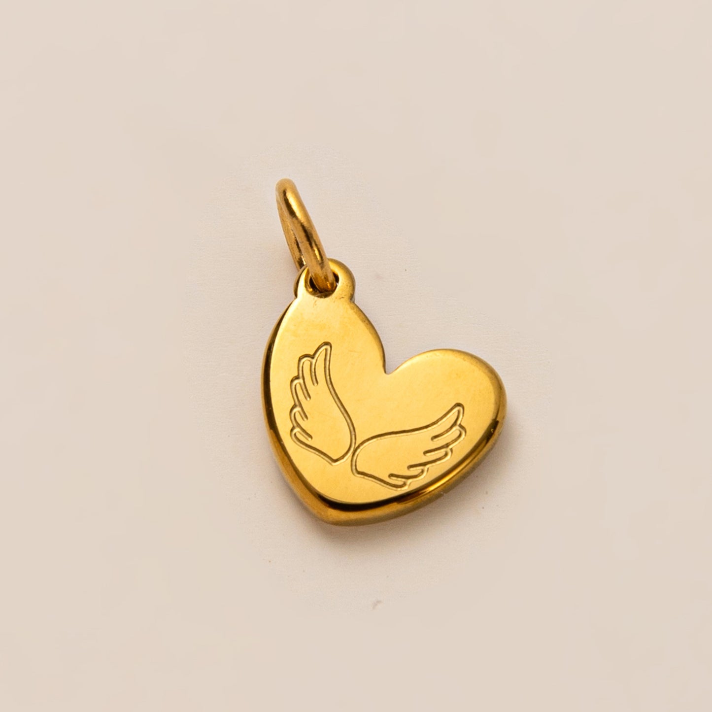 Minimalist Heart Shape Stainless Steel PVD Gold Plated DIY Charm Bar Necklace