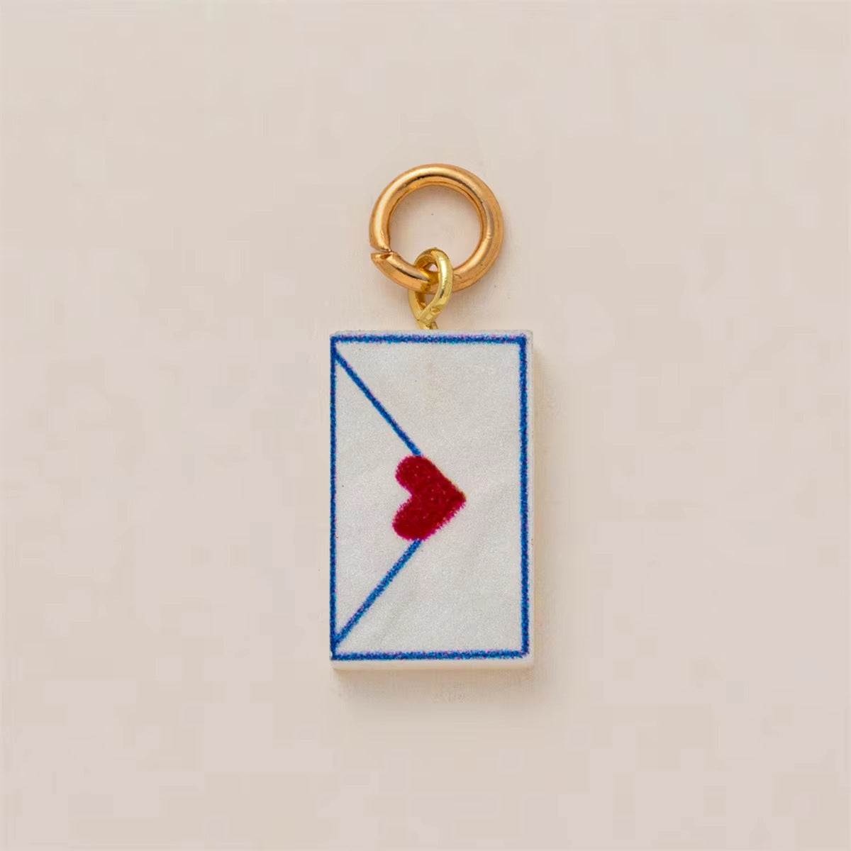 Minimalist Floral Pattern Brass PVD Plated Charm Bar