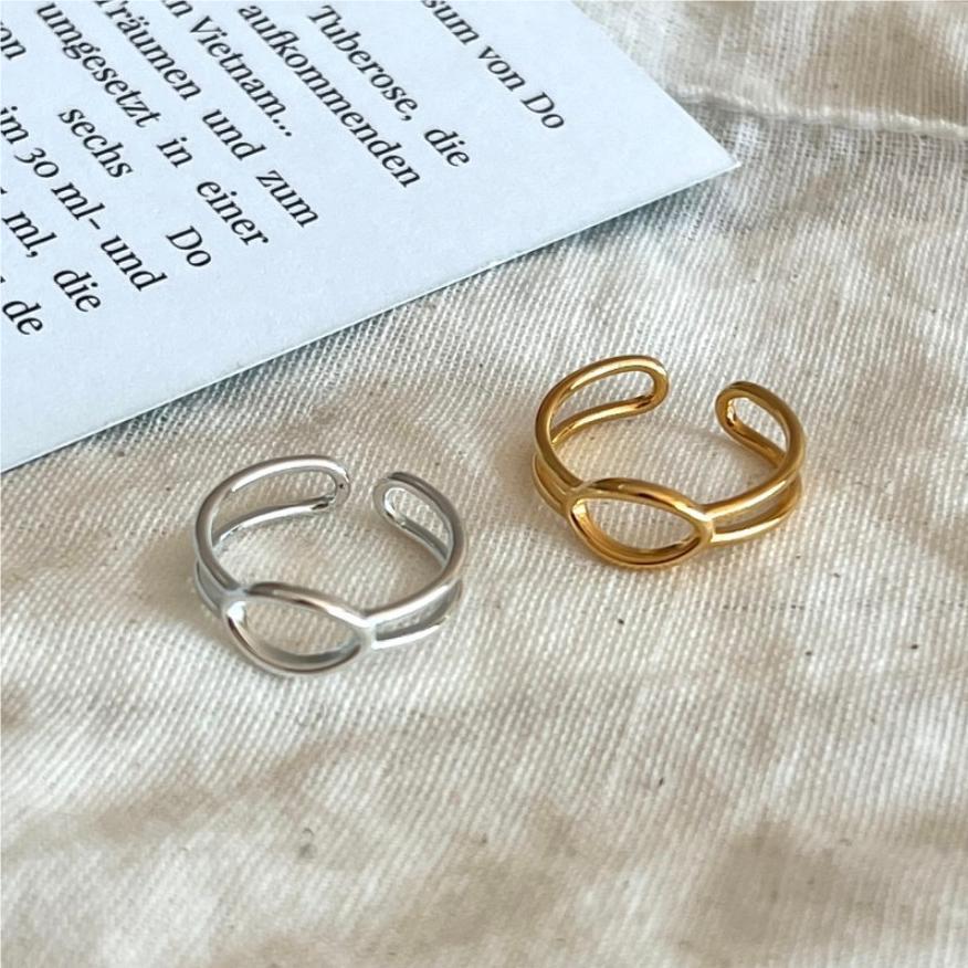 Minimalist Sweet Geometric 925 Sterling Silver Ring for Women