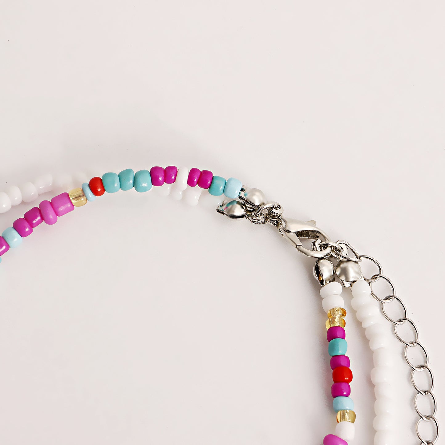 Bohemian Double-Layer Beaded Shell Anklet for Women in Alloy with Geometric Design Summer Beach Jewelry