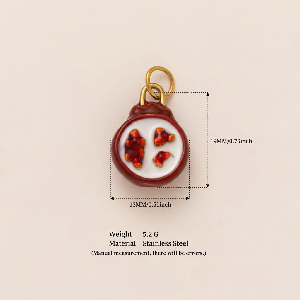 Sweet Fruit Stainless Steel PVD Plated Pendant