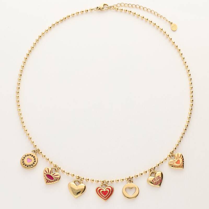 Minimalist Geometric Heart Stainless Steel PVD 18K Gold Plated DIY Charm Bar Necklace