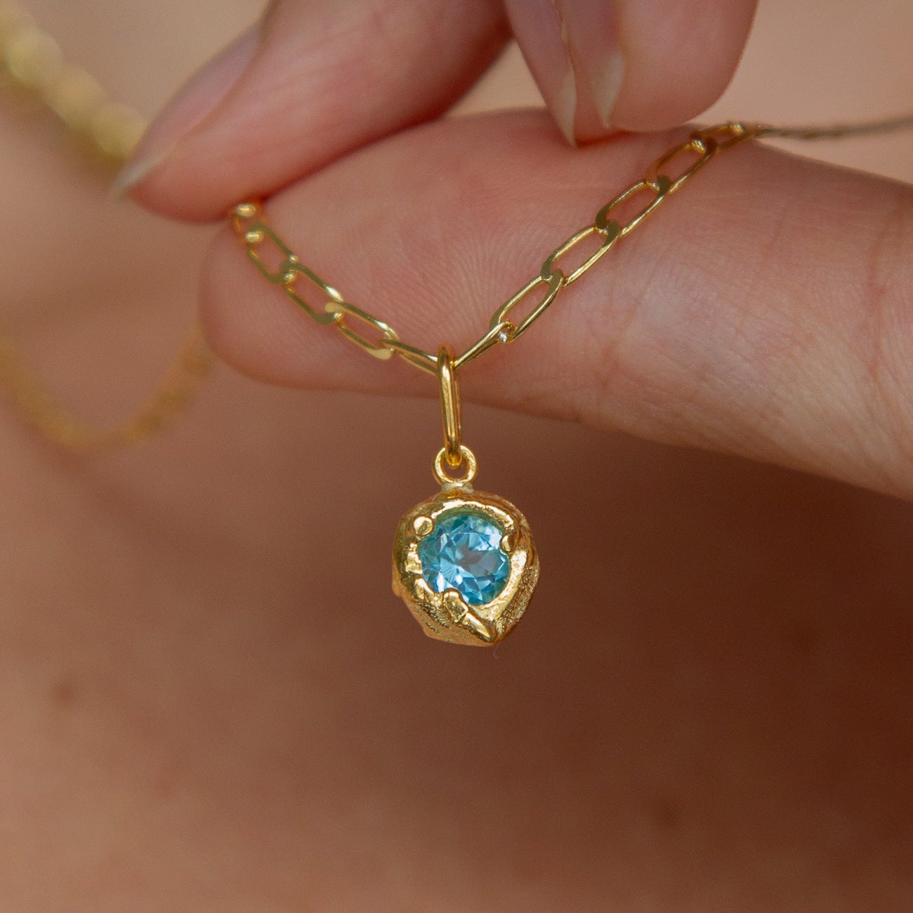 Vintage 18K Gold Plated Drip Oil Brass Pendant Charm Bar for Women