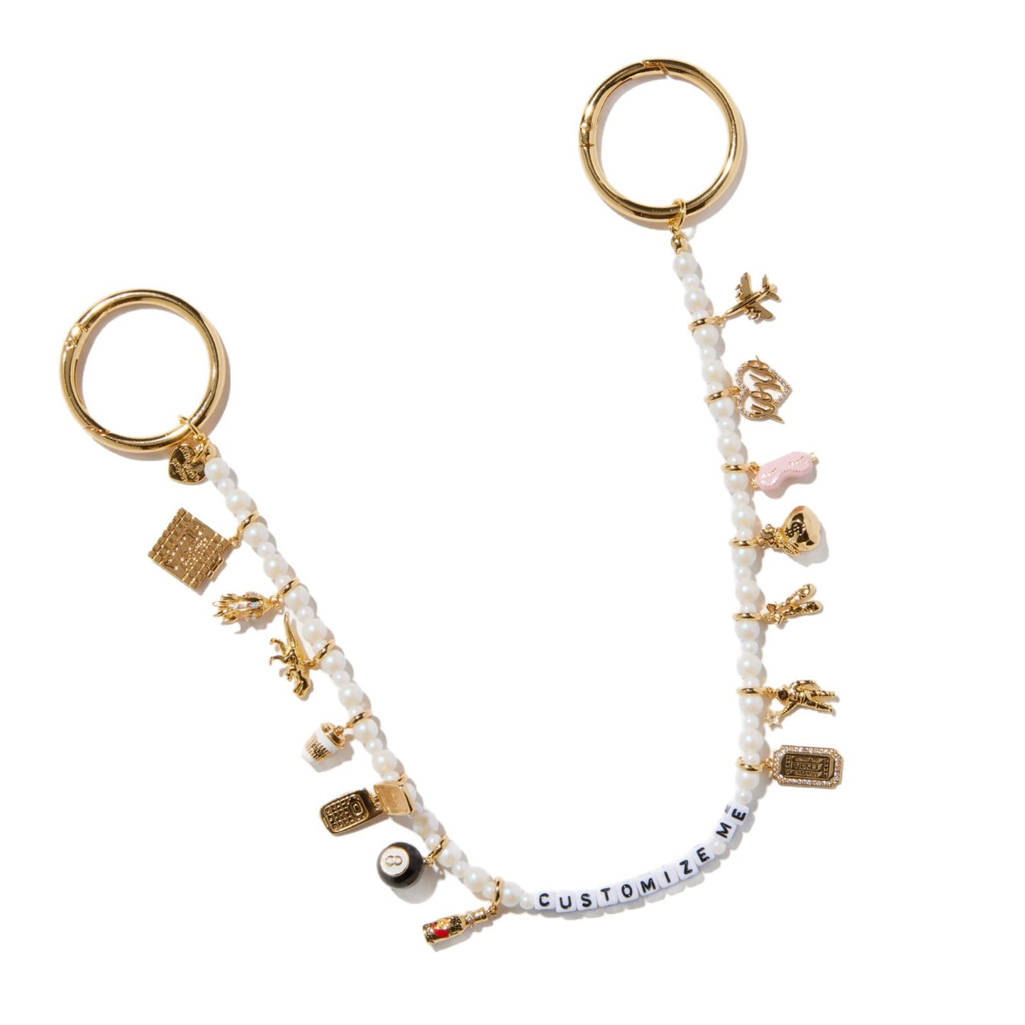 Minimalist Geometric Stainless Steel Cubic Zirconia Inlay Pendant Charm Bar 18K Gold Plated