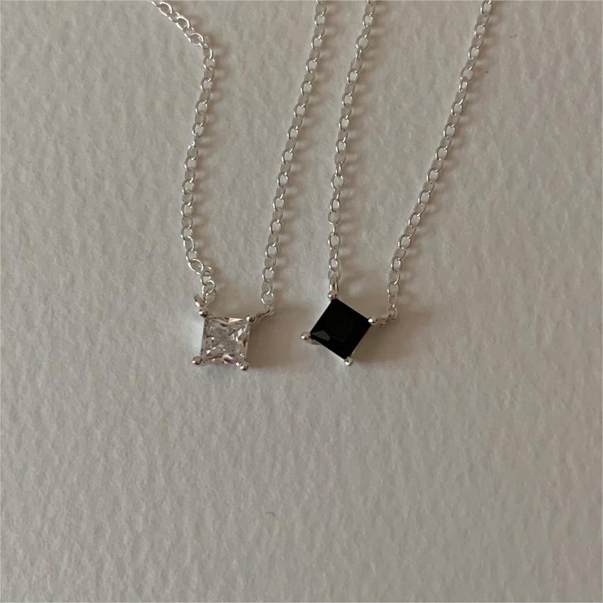 Minimalist Geometric Tulip Pendant Necklace in 925 Sterling Silver with Rhodium Plating on Snake Chain