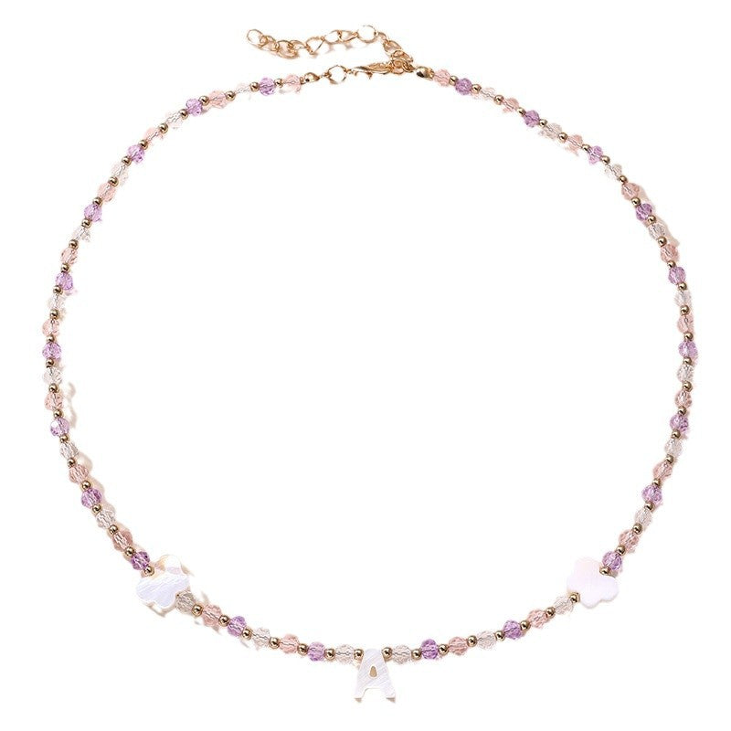 Collar con colgante de mariposa y lazo minimalista para niñas, hecho de resina con acabado de esmalte, cadena ajustable de cuentas redondas, joyería para niños de 3 a 10 años.