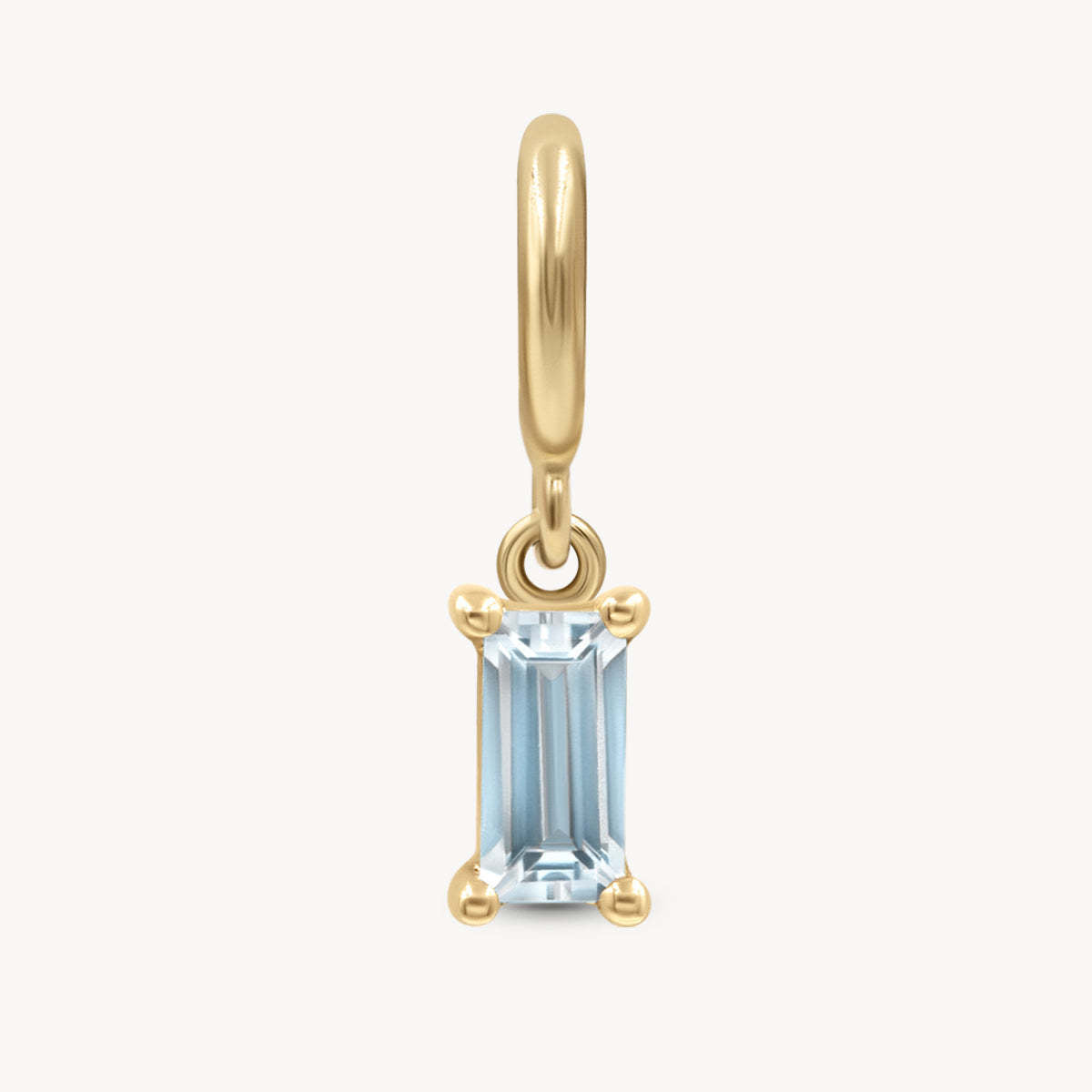 Vintage Geometric 18K Gold Plated Brass Pendant Charm Bar for Women