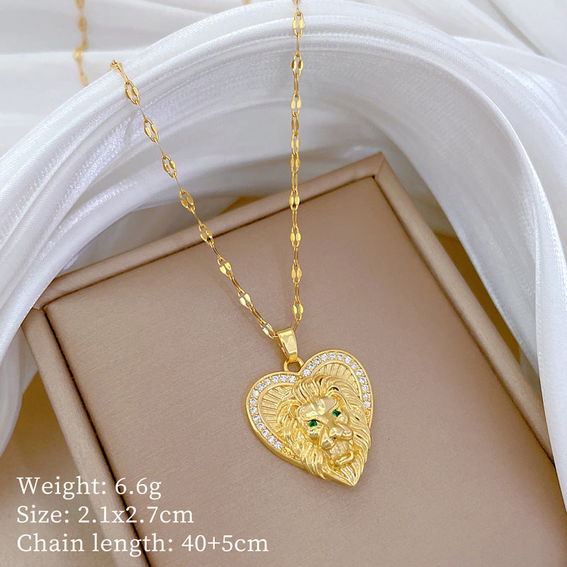 Collana Geometrica con Cielo Stellato da Donna con Strass Micro-Incastonati in Acciaio al Titanio, Stile Dolce, Fresco e Minimalista